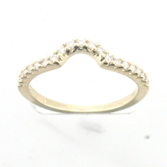 14k Yellow Gold Diamond Band 0.32