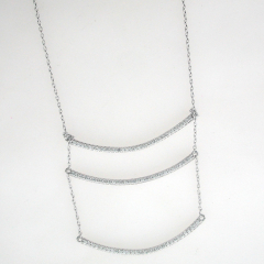 14k White Gold Diamond necklace 0.56 Cts 