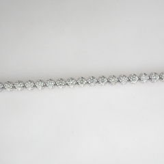 14k White Gold Diamond Bracelet 5.83 Cts