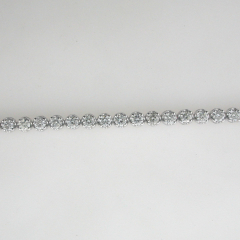 14k White Gold Diamond Bracelet 5.48 Cts 