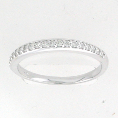 14k White Gold Engagement Diamond Ring 0.32 ctw