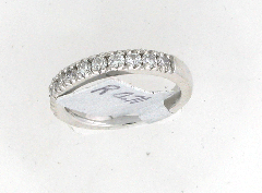 14k White Gold Round Cut Diamonds Engagement Band 0.70 Ctw