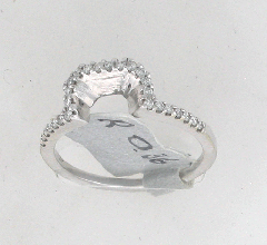 14k White Gold Semi Mount Round Cut Diamonds Curved Wedding Band 0.36 Ctw 