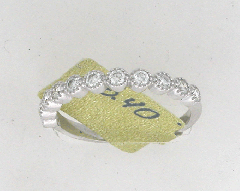 14k White Gold Round Cut Diamonds Wedding Band 0.40 Ctw 