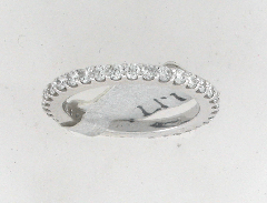 14k White Gold Rounds Cut Diamonds Eternity Diamond Wedding Band 1.17 Ctw 