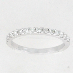 14k Round Cut Diamonds Wedding Band 