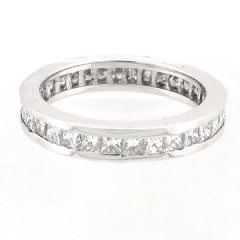 14k White Gold Diamond Eternity Band 1.79 Cts