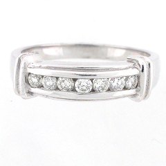 14k White Gold Diamond Anniversary Band 0.40 Cts
