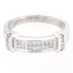 18k White Gold Diamond Anniversary Band 0.65 Cts