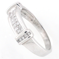 18k White Gold Diamond Anniversary Band 0.65 Cts