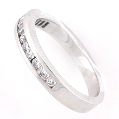 14k White Gold Diamond Anniversary Band 0.45 Cts