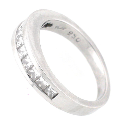 Platinum Diamond Anniversary Band 0.76 Cts