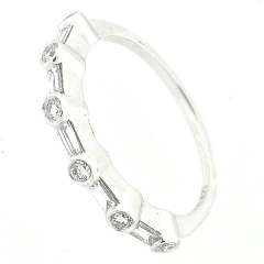 14k White Gold Diamond Anniversary Band 0.60Cts
