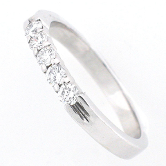 14k White Gold Diamond Anniversary Band 0.25 Cts