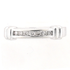 14k White Gold Diamond Anniversary Band 0.14 Cts