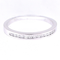 14k White Gold Diamond Anniversary Band 0.26 Cts