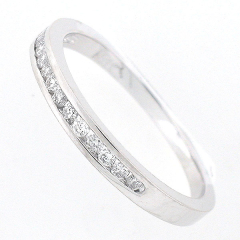 14k White Gold Diamond Anniversary Band 0.26 Cts