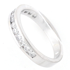 14k White Gold Diamond Anniversary Band 0.26 Cts
