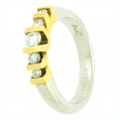 Platinum Diamond Wedding Band 0.47Ctw