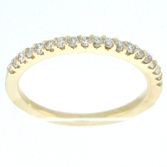 14k Yellow Gold Diamond Wedding Band 0.42Ctw