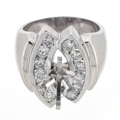 14k Semi Mount Diamong Ring 1.23 Ctw