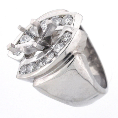 14k Semi Mount Diamong Ring 1.23 Ctw