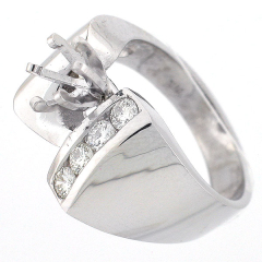 14k Semi Mount Diamond Ring 0.45 Ctw